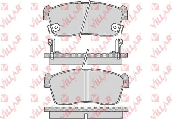 Villar 626.0796 - Комплект спирачно феродо, дискови спирачки vvparts.bg