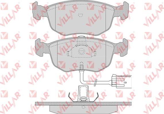 Villar 626.0745 - Комплект спирачно феродо, дискови спирачки vvparts.bg