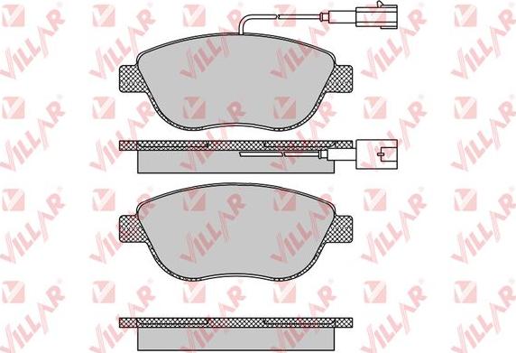 Villar 626.0764 - Комплект спирачно феродо, дискови спирачки vvparts.bg