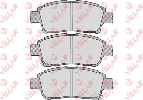 Villar 626.0700 - Комплект спирачно феродо, дискови спирачки vvparts.bg