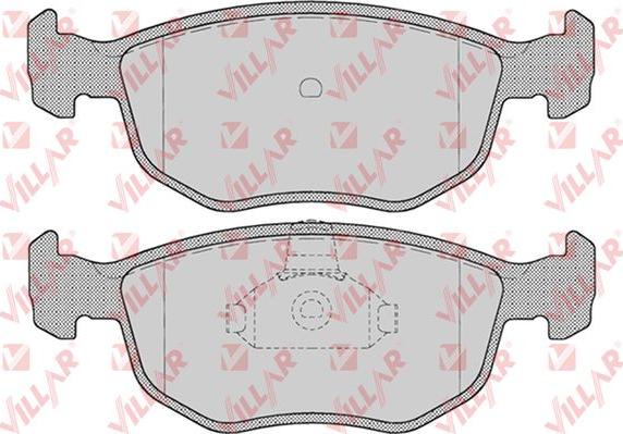 Villar 626.0715 - Комплект спирачно феродо, дискови спирачки vvparts.bg