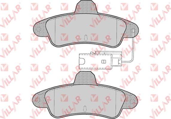 Villar 626.0716 - Комплект спирачно феродо, дискови спирачки vvparts.bg