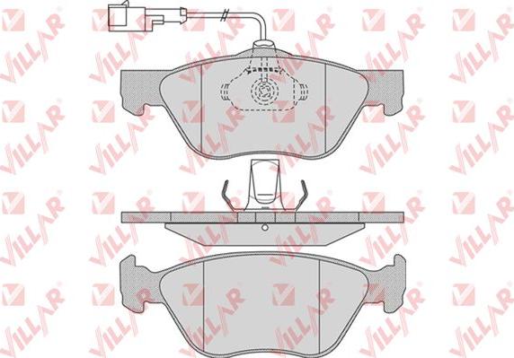 Villar 626.0720 - Комплект спирачно феродо, дискови спирачки vvparts.bg