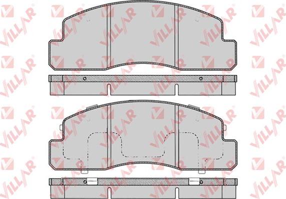 Villar 626.0723 - Комплект спирачно феродо, дискови спирачки vvparts.bg