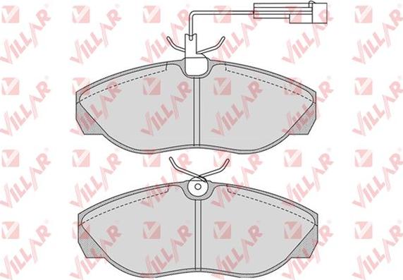 Villar 626.0774 - Комплект спирачно феродо, дискови спирачки vvparts.bg