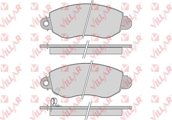 Villar 626.0775 - Комплект спирачно феродо, дискови спирачки vvparts.bg