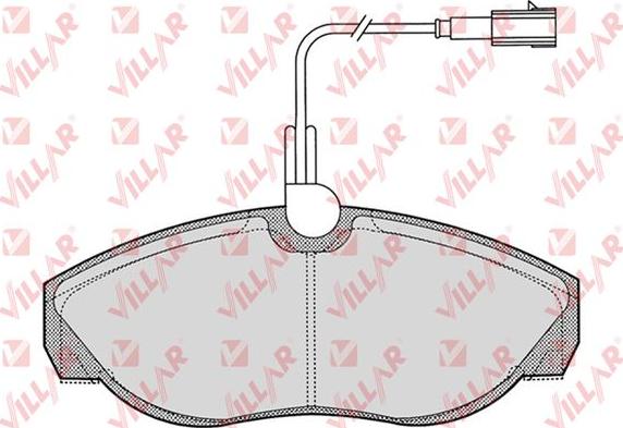 Villar 626.0773 - Комплект спирачно феродо, дискови спирачки vvparts.bg