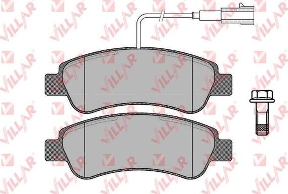 Villar 626.1902 - Комплект спирачно феродо, дискови спирачки vvparts.bg