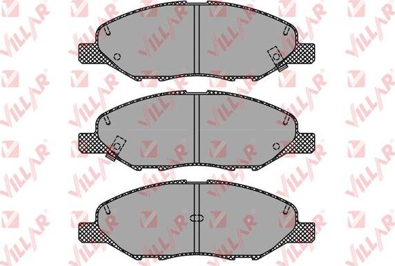 Villar 626.1497 - Комплект спирачно феродо, дискови спирачки vvparts.bg
