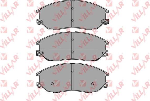 Villar 626.1448 - Комплект спирачно феродо, дискови спирачки vvparts.bg