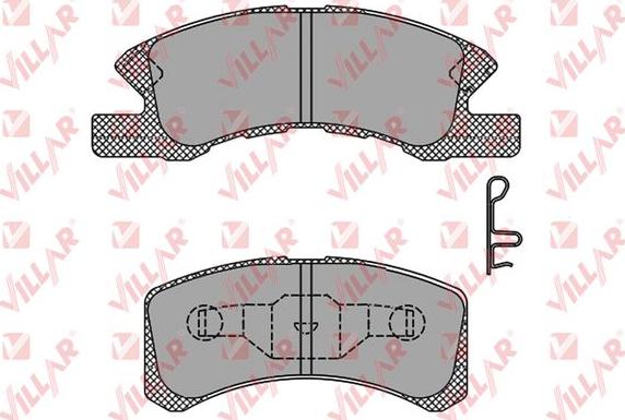 Villar 626.1443 - Комплект спирачно феродо, дискови спирачки vvparts.bg