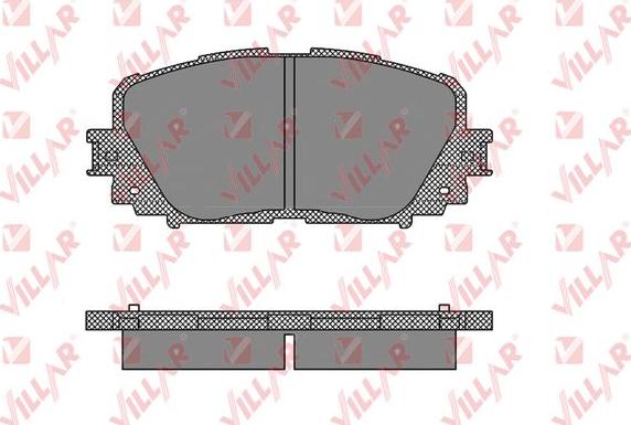 Villar 626.1459 - Комплект спирачно феродо, дискови спирачки vvparts.bg