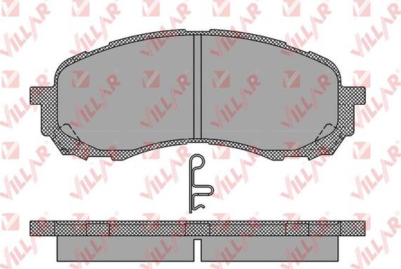 Villar 626.1454 - Комплект спирачно феродо, дискови спирачки vvparts.bg