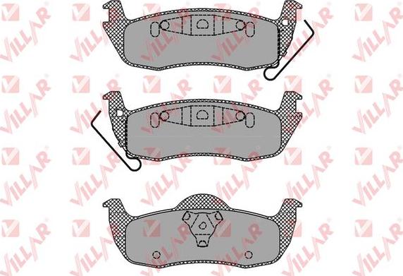 Villar 626.1405 - Комплект спирачно феродо, дискови спирачки vvparts.bg