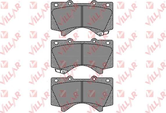 Villar 626.1418 - Комплект спирачно феродо, дискови спирачки vvparts.bg