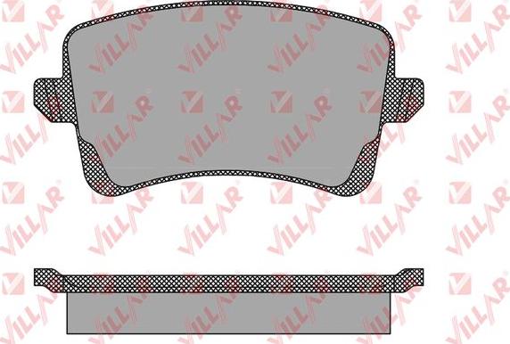 Villar 626.1489 - Комплект спирачно феродо, дискови спирачки vvparts.bg