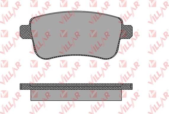 Villar 626.1484 - Комплект спирачно феродо, дискови спирачки vvparts.bg