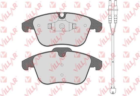 Villar 626.1486A - Комплект спирачно феродо, дискови спирачки vvparts.bg