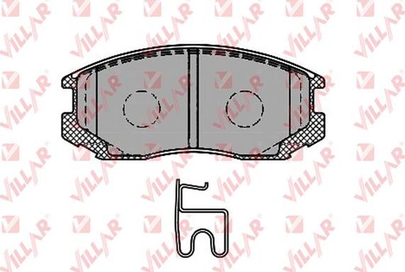 Villar 626.1427 - Комплект спирачно феродо, дискови спирачки vvparts.bg