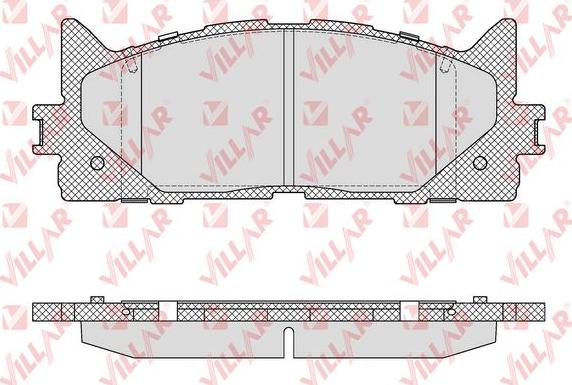 Villar 626.1593 - Комплект спирачно феродо, дискови спирачки vvparts.bg