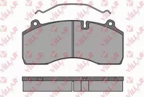 Villar 626.1501 - Комплект спирачно феродо, дискови спирачки vvparts.bg