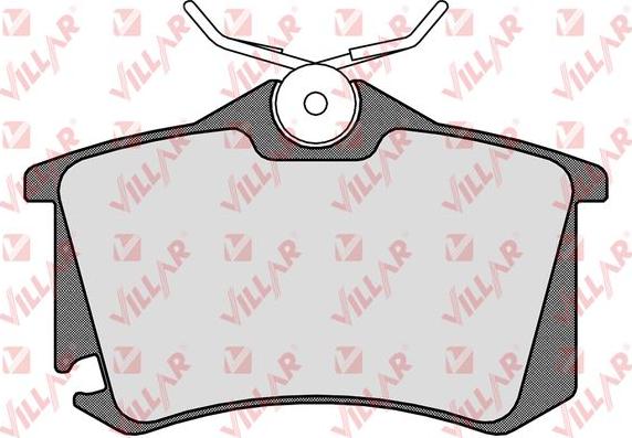 Villar 626.1508 - Комплект спирачно феродо, дискови спирачки vvparts.bg