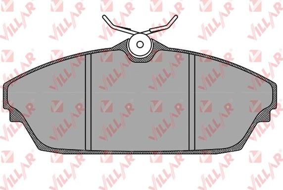 Villar 626.1502 - Комплект спирачно феродо, дискови спирачки vvparts.bg
