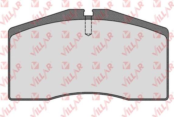 Villar 626.1585 - Комплект спирачно феродо, дискови спирачки vvparts.bg