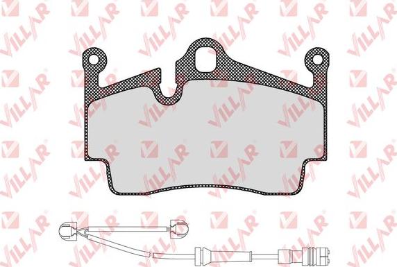 Villar 626.1583A - Комплект спирачно феродо, дискови спирачки vvparts.bg