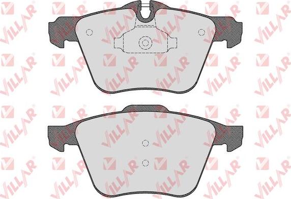 Villar 626.1587 - Комплект спирачно феродо, дискови спирачки vvparts.bg