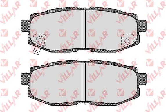 Villar 626.1577 - Комплект спирачно феродо, дискови спирачки vvparts.bg