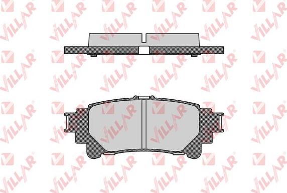 Villar 626.1693 - Комплект спирачно феродо, дискови спирачки vvparts.bg