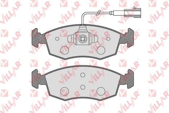 Villar 626.1653 - Комплект спирачно феродо, дискови спирачки vvparts.bg