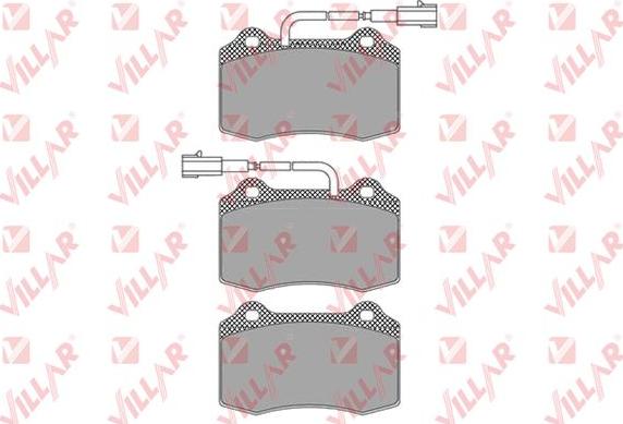 Villar 626.1665 - Комплект спирачно феродо, дискови спирачки vvparts.bg