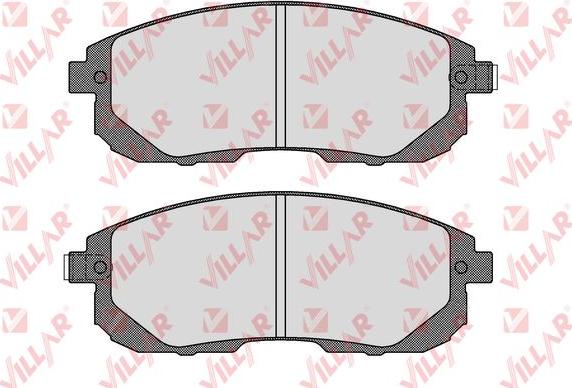 Villar 626.1606 - Комплект спирачно феродо, дискови спирачки vvparts.bg