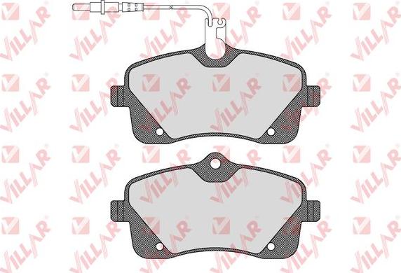 Villar 626.1601 - Комплект спирачно феродо, дискови спирачки vvparts.bg