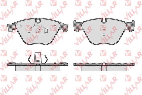 Villar 626.1619 - Комплект спирачно феродо, дискови спирачки vvparts.bg