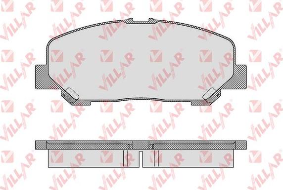 Villar 626.1636 - Комплект спирачно феродо, дискови спирачки vvparts.bg