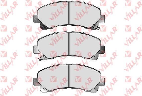 Villar 626.1630 - Комплект спирачно феродо, дискови спирачки vvparts.bg