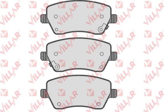 Villar 626.1621 - Комплект спирачно феродо, дискови спирачки vvparts.bg