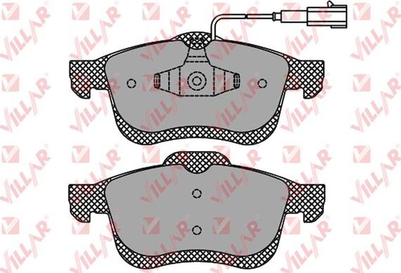 Villar 626.1674 - Комплект спирачно феродо, дискови спирачки vvparts.bg