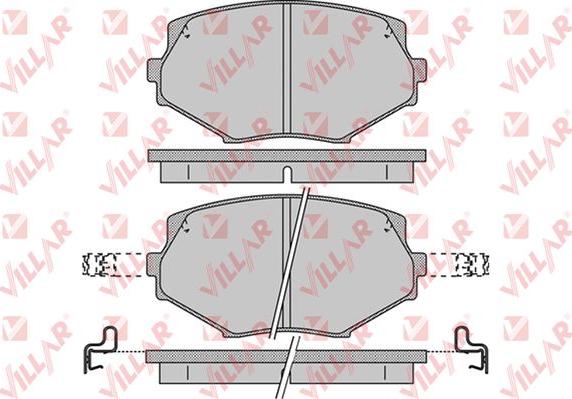 Villar 626.1043 - Комплект спирачно феродо, дискови спирачки vvparts.bg