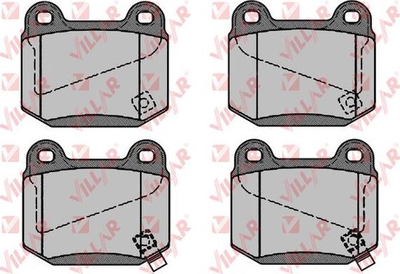 Villar 626.1056 - Комплект спирачно феродо, дискови спирачки vvparts.bg