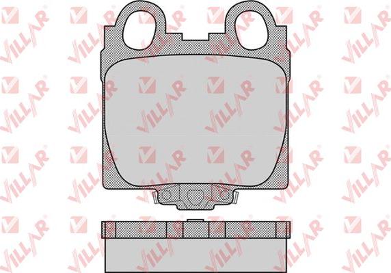 Villar 626.1051 - Комплект спирачно феродо, дискови спирачки vvparts.bg