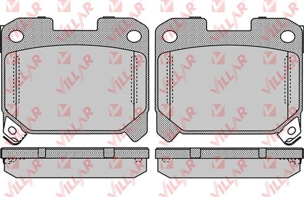 Villar 626.1052 - Комплект спирачно феродо, дискови спирачки vvparts.bg