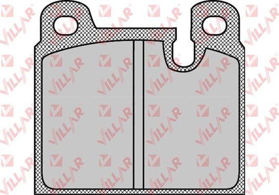 Villar 626.1057 - Комплект спирачно феродо, дискови спирачки vvparts.bg