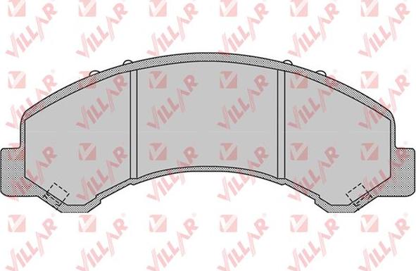 Villar 626.1064 - Комплект спирачно феродо, дискови спирачки vvparts.bg