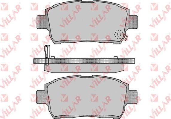 Villar 626.1062 - Комплект спирачно феродо, дискови спирачки vvparts.bg