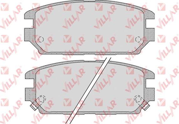 Villar 626.1016 - Комплект спирачно феродо, дискови спирачки vvparts.bg