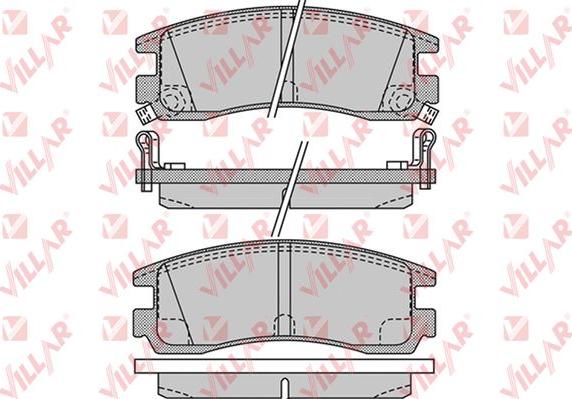 Villar 626.1031 - Комплект спирачно феродо, дискови спирачки vvparts.bg